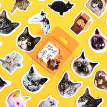Pegatinas de gatos para diario, etiquetas decorativas para álbum de recortes, DIY, papelería, 46 unids/paquete 2024 - compra barato