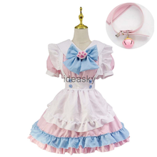 sexy Women catgirl maid plus size Outfit Anime Dress Apron Lolita Dresses Men Cosplay Costume uniform kawaii necklace stockings 2024 - buy cheap