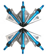 Linkboy-puntas de punta para flechas de carbono id6.2 mm, puntas anchas para caza con arco compuesto, 30 Uds., 100gr, 125gr 2024 - compra barato