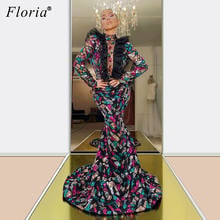 Vestido De fiesta africano brillante para mujer, Vestido De sirena De manga larga, Dubai, Sexy, De noche, costura turca, 2020 2024 - compra barato