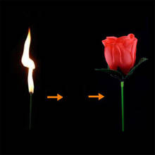 Фонарь-цветок-фонарь-Роза-огонь магический трюк пламя появляющийся цветок Профессиональный волшебник бар Иллюзия реквизит 2024 - купить недорого