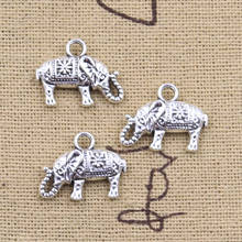 Подвески тайский слон 13x17 мм, 20 шт., для поделок, тибетские украшения ручной работы, подвески из серебра 2024 - купить недорого