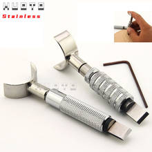 Stainless Handmade Adjustable Swivel Leather Tools Rotating Carving Knife With Blade 2024 - buy cheap