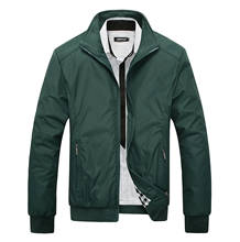 Men Jacket Casual Clothing Fashion Stand Collar Men's Windbreaker Spring Warm Zipper Men Jacket Windproof Bomber Jackets Outwear 2024 - buy cheap