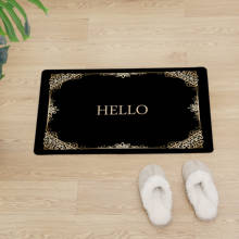 Creative HELLO Floor Mat Non-slip Kitchen Mat PVC Leather Rug Entrance Doormat Comfortable Modern Home Decor Soft Carpet 2024 - buy cheap