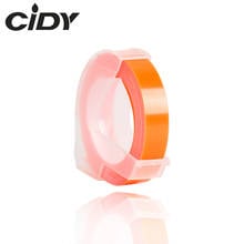 CIDY-etiqueta de plástico para impresora DYMO 3D, color naranja fluorescente, Compatible con DYMO 1610, 12965, MOTEX E101, 9mm 2024 - compra barato