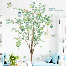 Pegatinas de pared de árbol grande para decoración de sala de estar, calcomanías autoadhesivas para muebles, sofá, TV, Mural de arte 2024 - compra barato