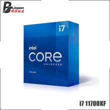 Intel Core i7-11700KF i7 11700KF 3,6 ГГц Восьмиядерный шестнадцать-нить Процессор процессор 125 Вт LGA 1200 нужно H410 B560 Z590 материнская плата 2024 - купить недорого
