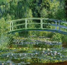 The Japanese Bridge (The Water-Lily Pond) of Claude Monet art oil paintings Canvas reproduction hand-painted 2024 - buy cheap