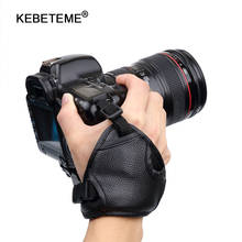 KEBETEME Camera Hand PU Leather Soft Hand Wrist Strap Grip for Nikon D7100 D5500 D5300 D3300 D610 for Canon Sony SLR/DSLR Camera 2024 - buy cheap