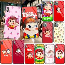 Fujiya Milky Peko chan Custom Photo мягкий чехол для телефона из закаленного стекла для iPhone 11 Pro XR XS MAX 8X7 6S 6 Plus SE 2020 чехол 2024 - купить недорого