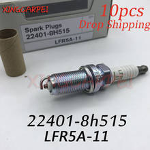 10pcs 22401-8h515 LFR5A-11 Car Spark Plug Fit For Nissan Micra March Note Tiida X-Trail Cube For PEUGEOT 22401 8h515 2024 - buy cheap