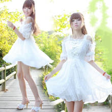 Japanese princess weet lolita dress vintage lace bowknot butterfly sleeve victorian dress kawaii girl gothic lolita op loli 2024 - buy cheap