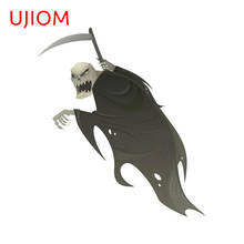 Наклейки на стену UJIOM Grim Reaper with Scythe, домашний декор, декор гостиной, водонепроницаемые наклейки, компьютерный декор, плакат 2022 - купить недорого
