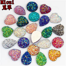 Micui 100pcs Mixed size shape AB Flatback Resin Cabochon Rhinestone FlatBack Crystal Stones For DIY Decoration Non Hotfix MC100 2024 - buy cheap