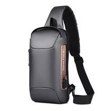 Men Motorcycle bag travel Shoulder Bag Waterproof sports Chest Bag Anti-theft password Crossbody Bags USB Charging Messenger Bag 2024 - купить недорого