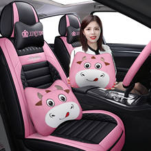 Black Red Leather Car seat covers For seat leon mk2 ibiza ateca arona altea xl accessories 2024 - buy cheap