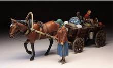 Kits miniatura de resina sem pintura para civis e cavalo europeus, 1/35 antigos 2024 - compre barato