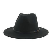 Шляпа-федора Женская, с широкими полями, осенне-зимняя, винтажная 2024 - купить недорого