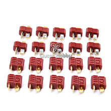 20pcs/10pairs Anti-skidding Deans Plug T Style Connector Female / Male for RC Lipo Battery ESC Rc Helicopter 2024 - buy cheap