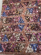 Novo design de lantejoulas material tecido de malha de renda de tule H-198701 com boa qualidade para o vestido de festa 2024 - compre barato