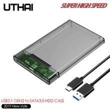 Корпус для жесткого диска UTHAI G25, USB 2,5/Type-C, 3,0 дюйма, sata 3 на USB 2,0 2024 - купить недорого