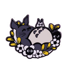 Cute Totoro Nap Lapel Pin Carry around the magic of your favourite Studio Ghibli movie 2024 - buy cheap