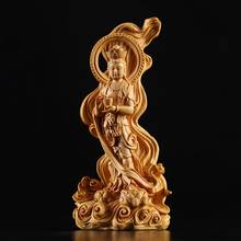 Cross Sea Guanyin Wood Statue Bodhisattva Home Decor South Sea Buddha Guanyin Buddha Decoration The South Sea Guanyin 2024 - buy cheap