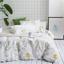 Ropa de cama de matrimonio con estampado Floral, juego de cama de verano, funda de almohada para dormitorio, ropa de cama con estampado de flores 2024 - compra barato