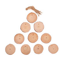 10Pcs Round Wooden Pieces Wood Shaped for Wedding Favors Tree Decoration 2024 - buy cheap