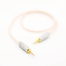 2,5 мм до 2,5 мм TRRS сбалансированный 4pin 8Croes Медный Серебряный смешанный аудио штекер-штекер Aux Шнур HIFI 2,5 мм до 2,5 мм сбалансированный кабель 2024 - купить недорого