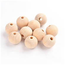 50pcs Round Wood Spacer Bead Natural Wooden Beads Teething DIY Jewelry Making 2024 - buy cheap