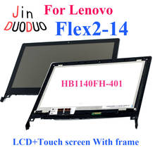 High Quality For Lenovo Flex 2-14 LCD Display Touch Screen Digitizer Assembly With Frame Replacement 2024 - buy cheap