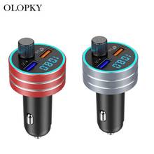 New Car Charger Auto MP3 Player Car Vehicle Bluetooth FM Transmitter Wireless Handsfree Audio Receiver Dual USB Fast Charger 2024 - buy cheap