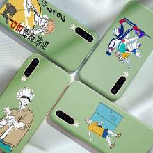 Jujutsu Kaisen-funda de teléfono, Color verde caramelo para iPhone 6, 7, 8, 11, 12 s, mini pro, X, XS, XR, MAX Plus 2024 - compra barato