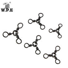 W.P.E-accesorios de pesca, paquete de 3/5 anillos giratorios de pesca 3-7 # anzuelo, señuelo giratorio de barril de 3 vías, Conector de pesca, aparejos de pesca 2024 - compra barato