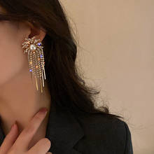 FYUAN Fashion Fireworks Crystal Drop Earrings for Women Bijoux Long Tassel  Rhinestone Dangle Earrings Statement Jewelry 2024 - buy cheap