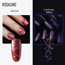 ROSALIND Red Diamond Glitter Gel Nail Polish Semi Permanent UV All Hybrid Varnishes For Nail Art Design Top Base For Manicure 2024 - buy cheap