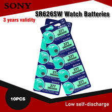 Аккумулятор Sony 1,55 в AG4 SR626, 377, LR626, LR66, SR66, SR626SW, 377A, кнопки, батарейки G4 для гаджетов и часов, 10 шт. 2024 - купить недорого