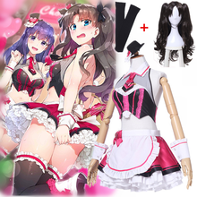 Game FGO Cosplay Costume Tohsaka Rin Valentines Street Choco Maid Dresses Cosplay Costumes cosplay wigs 2024 - buy cheap