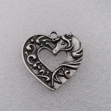 Lovely horse heart pendant Valentine's Day present for lover wife 2024 - buy cheap