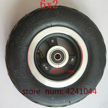 608 Bearings 8/10mm Axle Hole Trolley Cart Wheel Electric Scooter 6 Inch Wheel 6x2 Wheel With Air tyre/Solid Tire Metal Hub 2024 - buy cheap