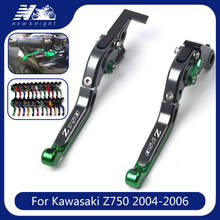 Manetes de freio e embreagem dobráveis e ajustáveis, para kawasaki z750 z 750 (não é o modelo z750s) 2004, 2005, 2006 2024 - compre barato