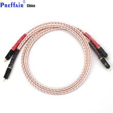 High Quality 8TC 7N OCC Pure copper RCA Cable Hi-end CD Amplifier Interconnect 2RCA to 2RCA Male Audio Cable 2024 - buy cheap