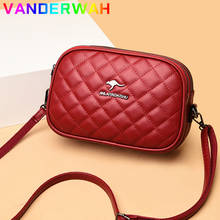3 Layers Zippers Handbags for Women Small Rhomboid Shoulder Crossbody Bag High Quality PU Leather Messenger Bags Shopping Sac 2024 - buy cheap