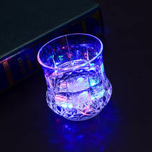 Copa de vino sin tallo, vaso de whisky de plástico de 200ml, vaso de Vodka LED, vaso de vino de regalo, vaso de zumo, vasos para Bar 2024 - compra barato