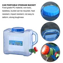 5L 8L Car Portable Handheld Water Bucket Square Barrel Plastic Storage Bucket With Faucet For Camping 2024 - buy cheap