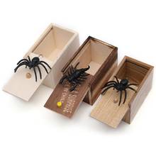 Caja de juguete para el Día de los inocentes, broma práctica de madera para el hogar y la Oficina, mordaza, ratón Araña, regalo divertido para niños, 2186 2024 - compra barato