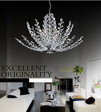 Lámpara de araña de cristal K9 de lujo, iluminación de árbol de cristal, Bombilla, envío gratis 2024 - compra barato