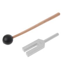 4096Hz Aluminum Tuning Fork Chakra Hammer Ball Diagnostic Therapy w Mallet & Bag 2024 - buy cheap